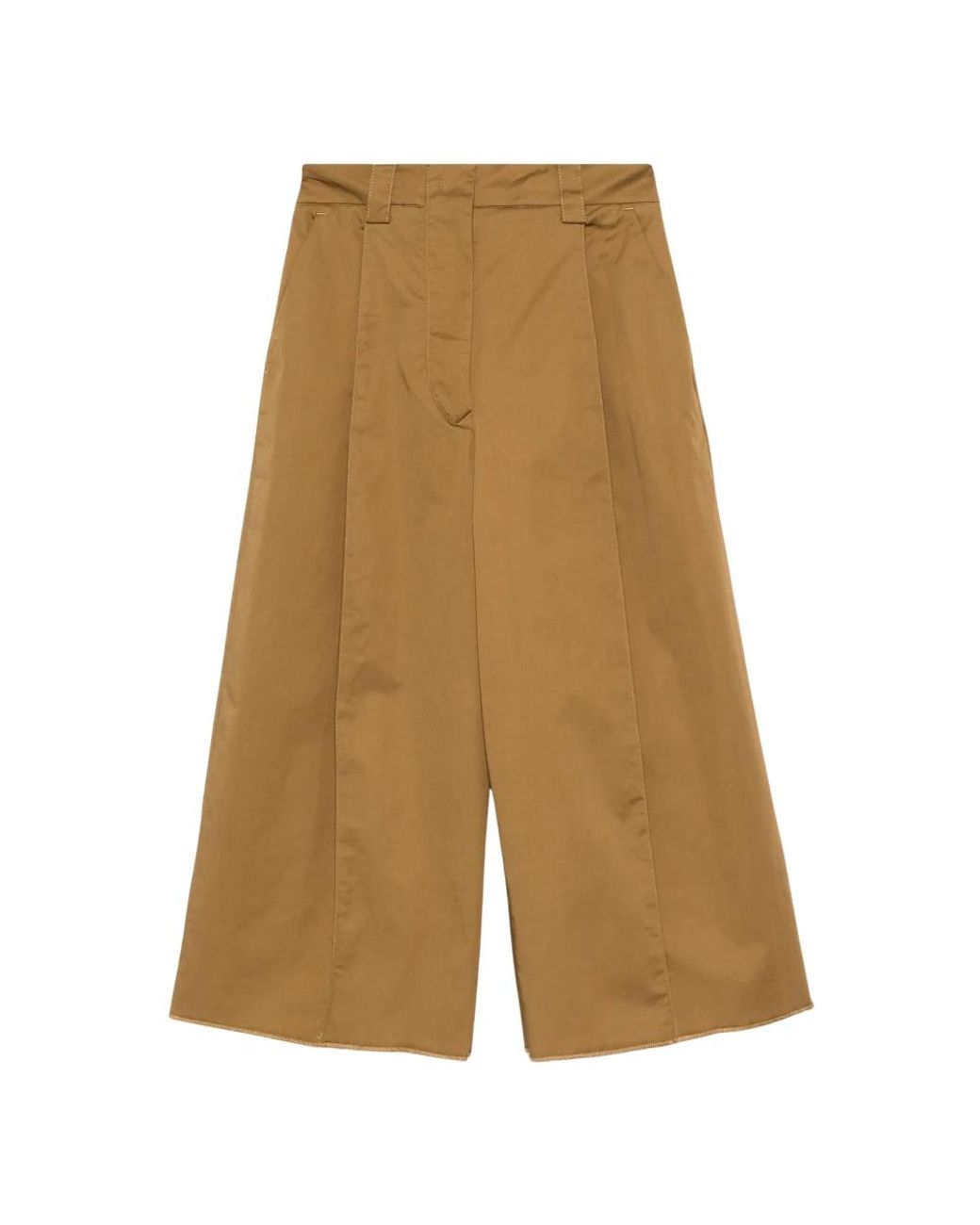Thelatest Natural Cropped Trousers