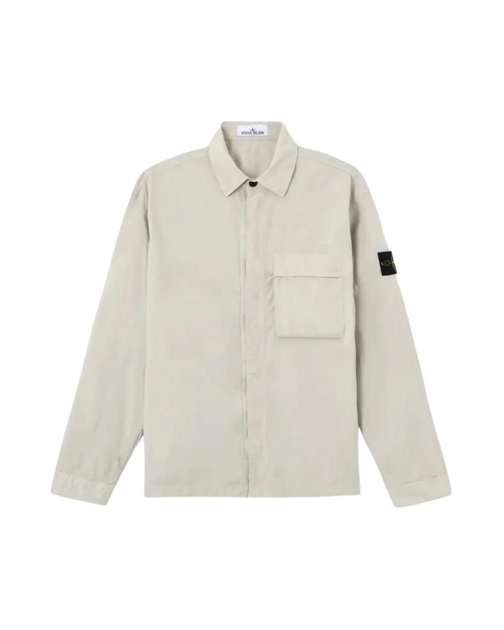 Stone Island White Casual Shirts for men