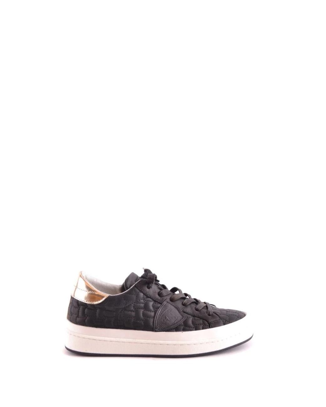 Philippe Model Schoenen ,Zwart ,Zwarte Leren Sneakers Voor Vrouwen in het Blue