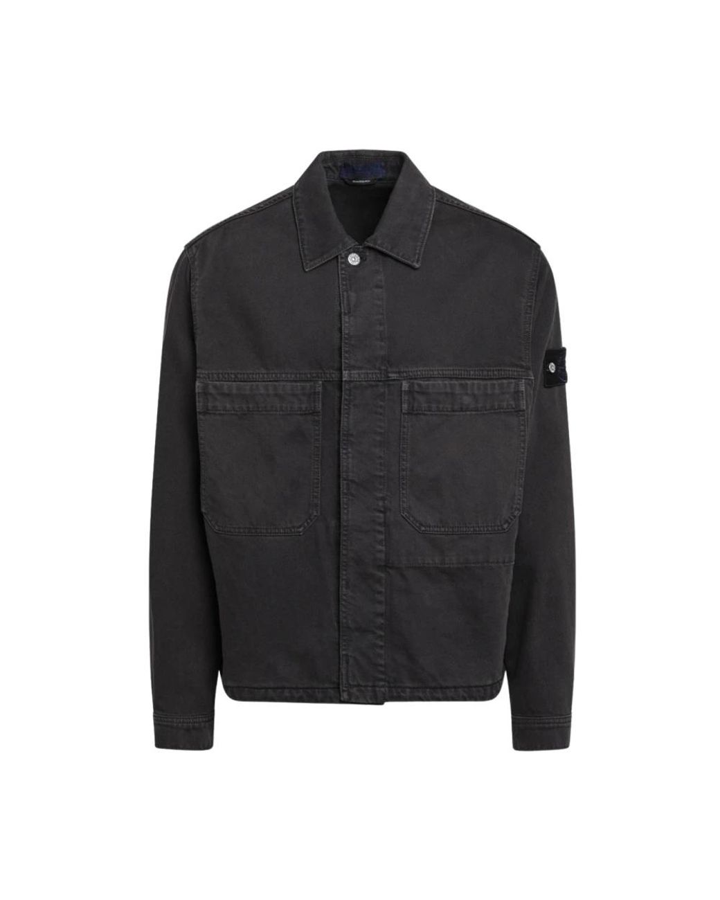 Stone Island Black Light Jackets for men