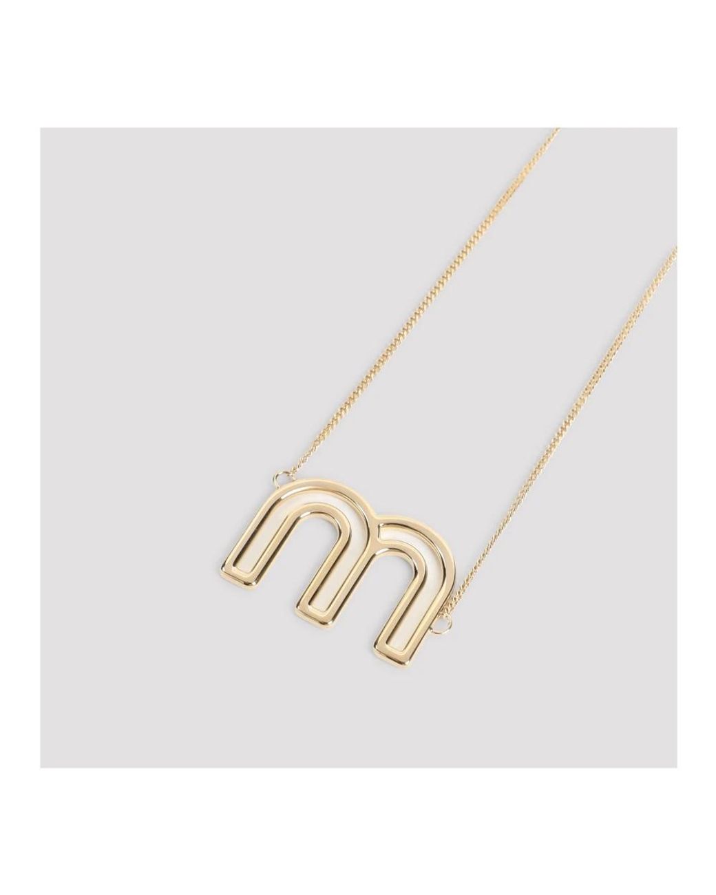 Miu Miu Metallic Necklaces