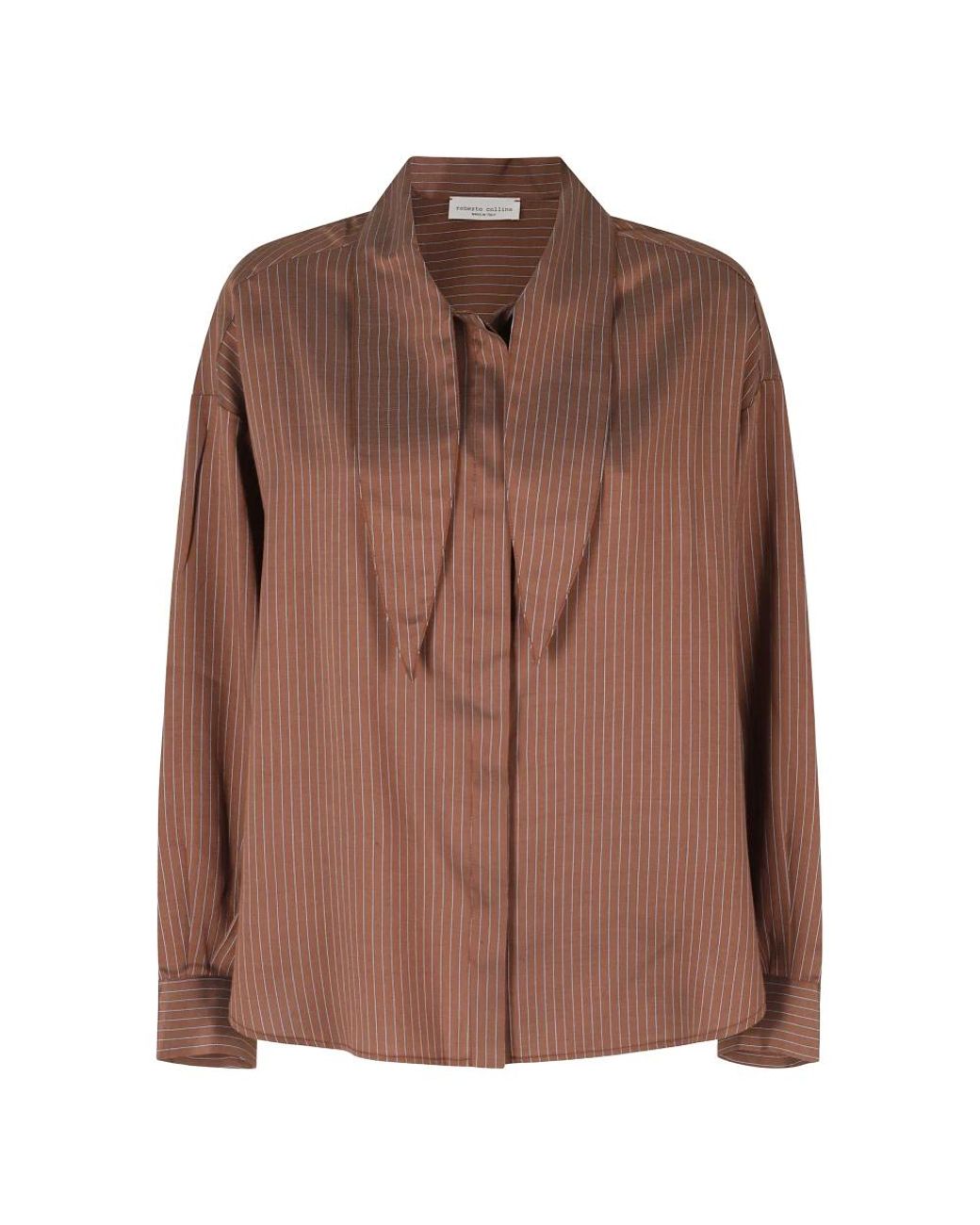 Roberto Collina Brown Shirts