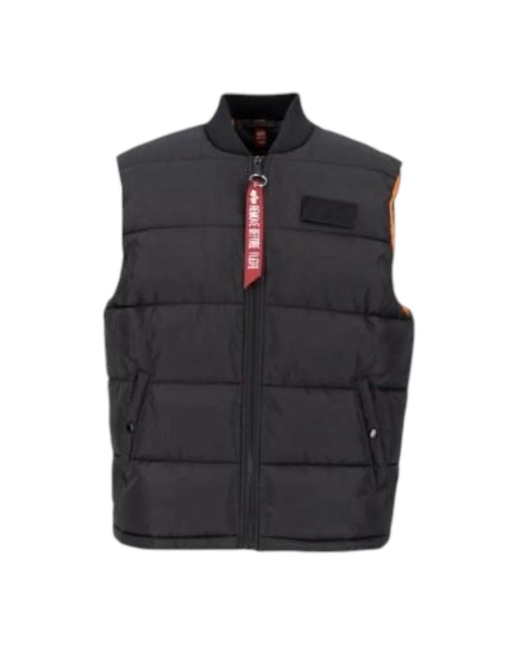 Vests di Alpha Industries in Black da Uomo