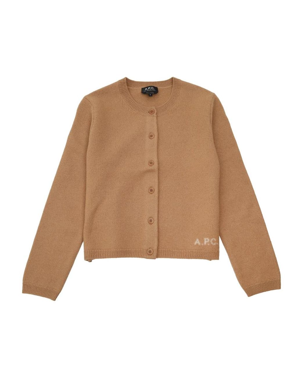 A.P.C. Truien & Vesten ,Bruin ,Wol Bruine Merino Wollen Cardigan in het Brown