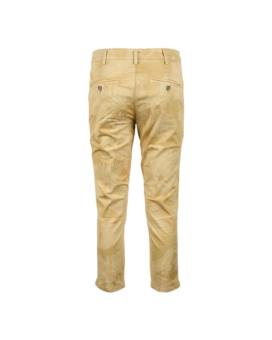 40weft Yellow Cropped Trousers