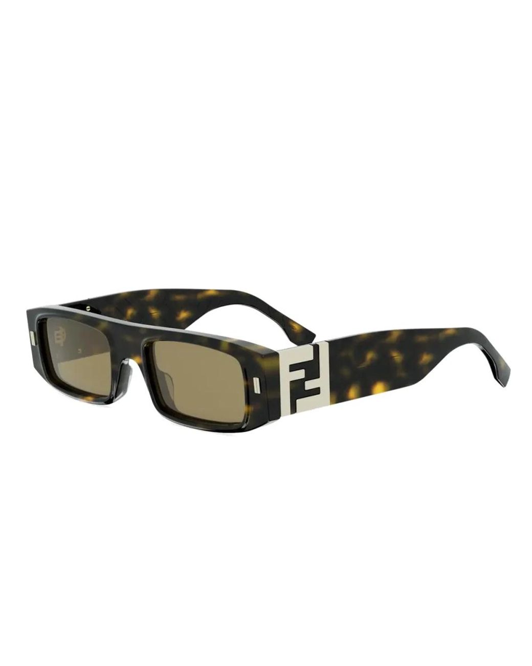 Fendi Green Ff Squared Sonnenbrille