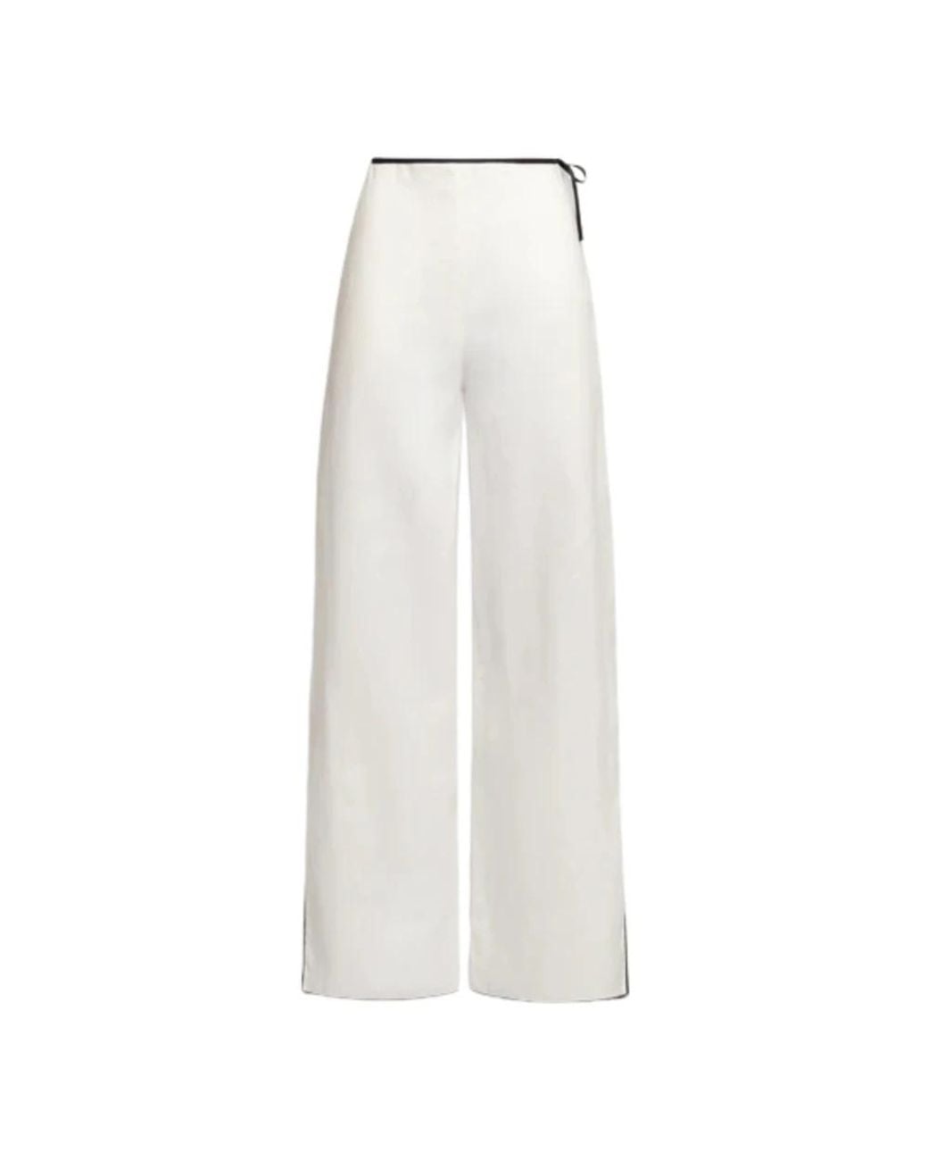WEILI ZHENG White Wide Trousers