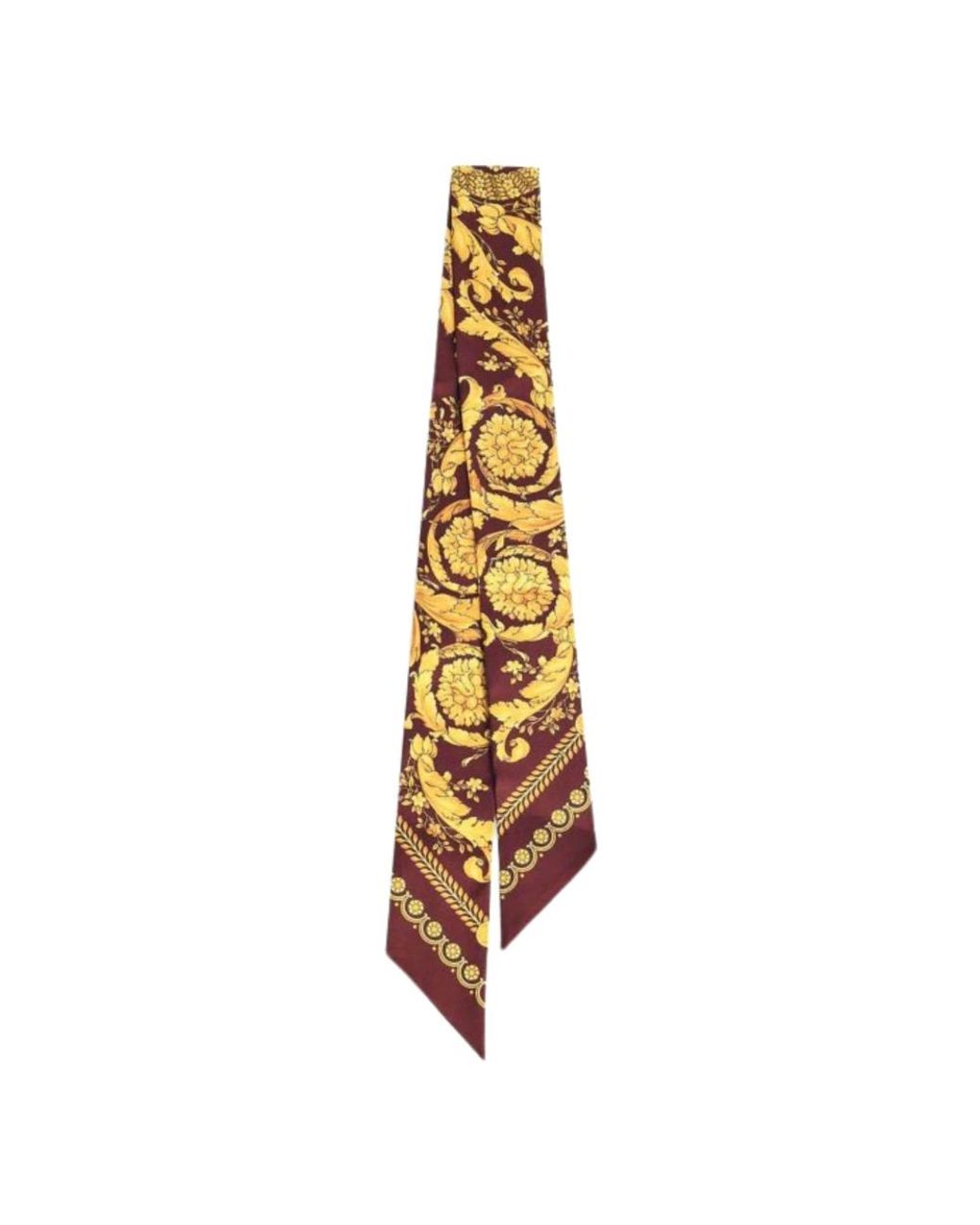 Versace Accessoires ,Veelkleurig ,Barocco Silk Lavallière in het Metallic