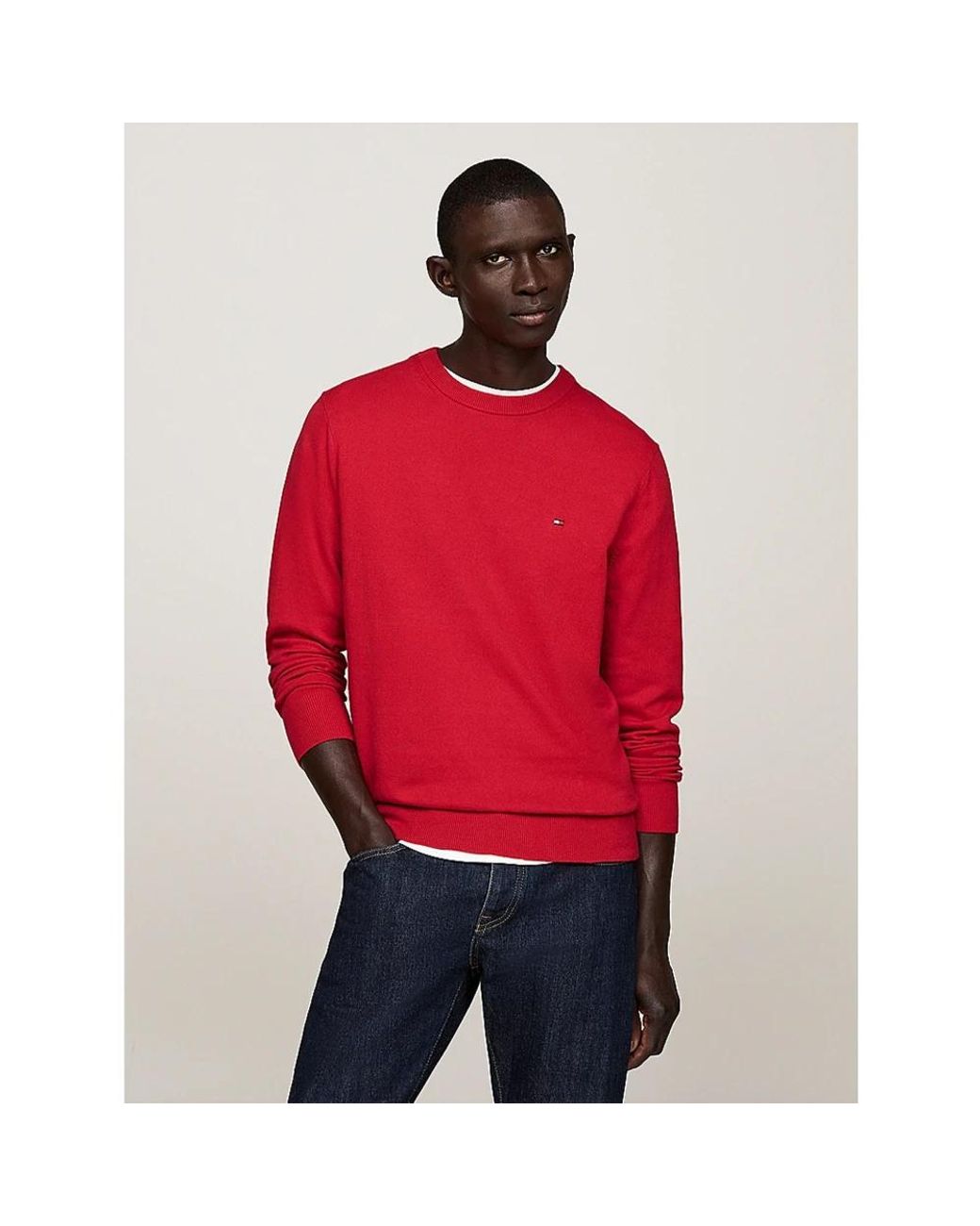 Tommy Hilfiger Red Cashmere Knitwear for men