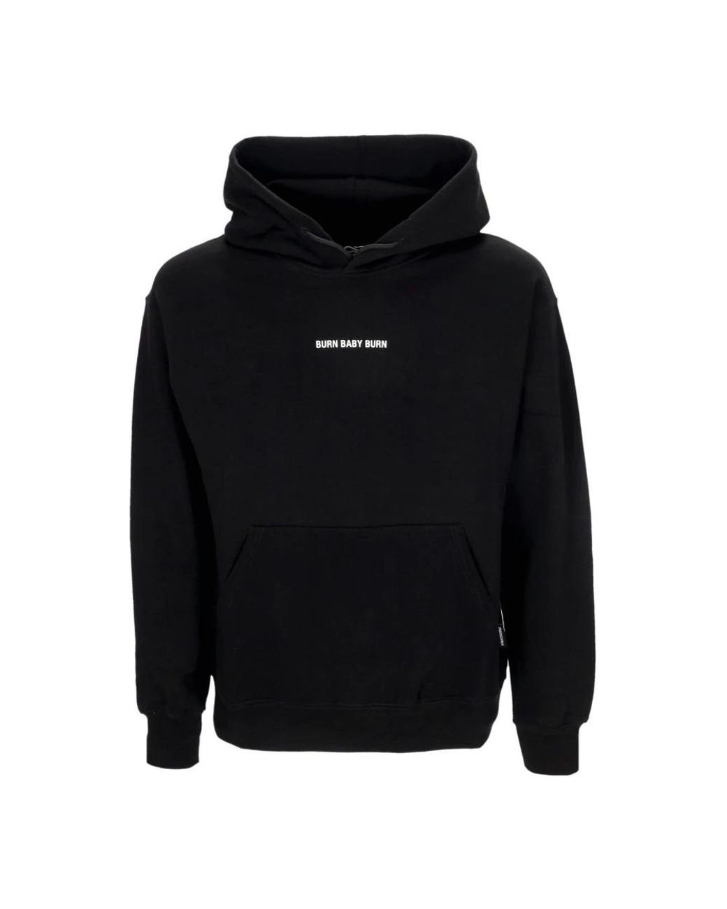 Propaganda Hoodies & Sweatvesten ,Zwart ,Katoen Zwarte Lichtgewicht Hoodie Met Ribbels in het Black voor heren