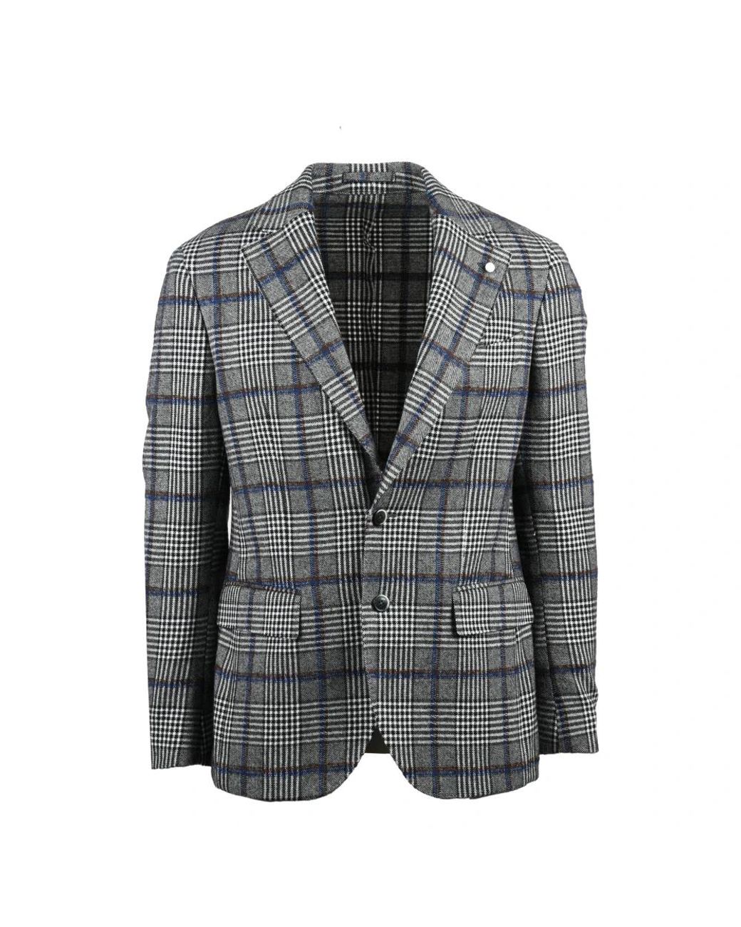 Luigi Bianchi Gray Blazers for men