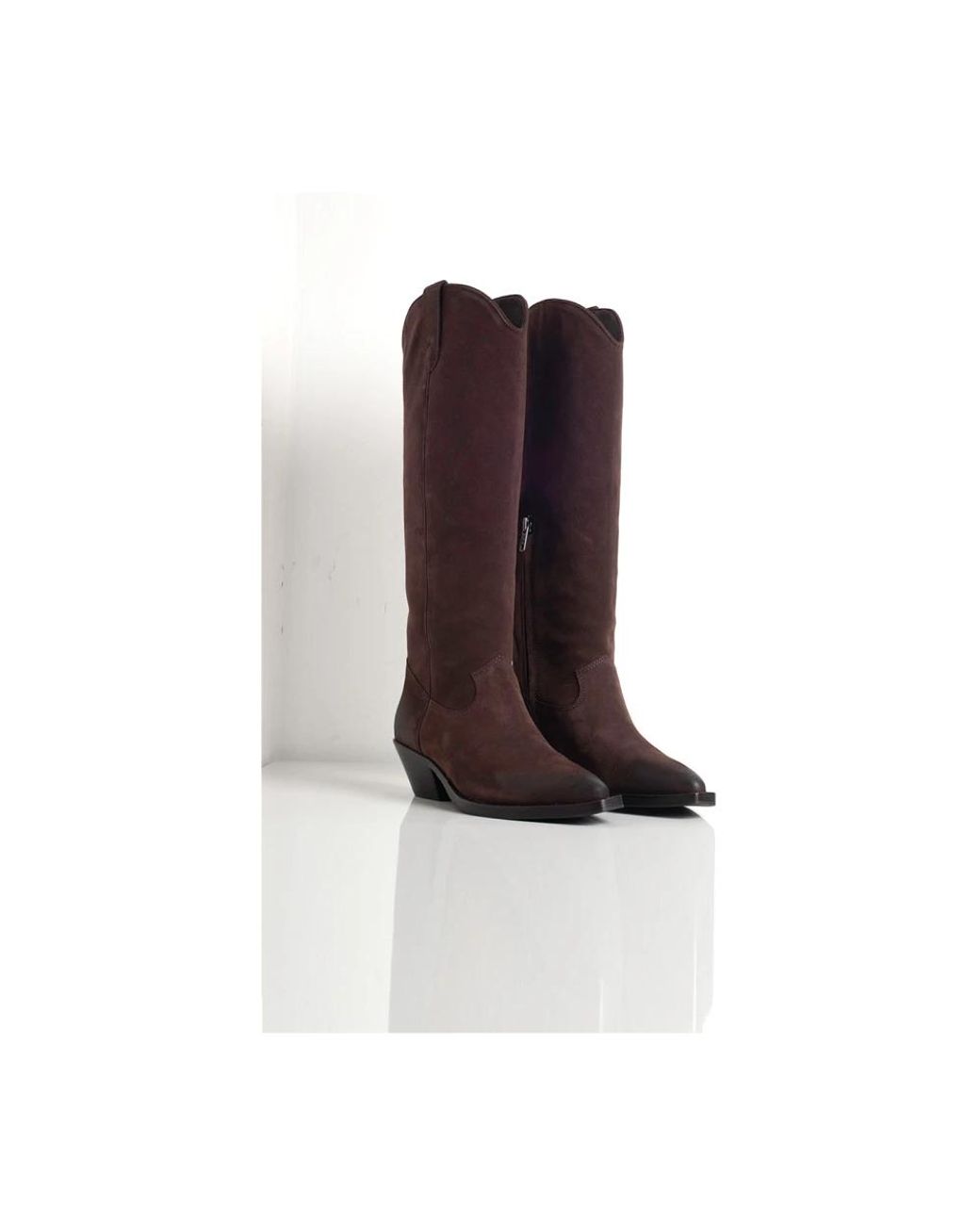 Ash Brown Cowboy & Biker Boots