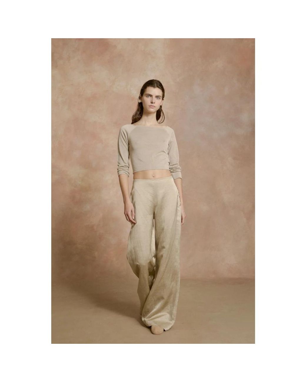 Cortana Natural Wide Trousers