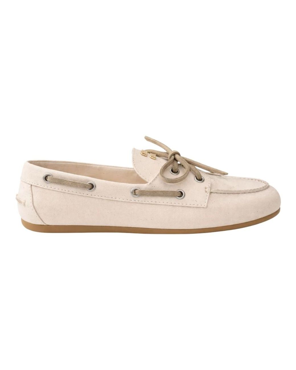 Miu Miu Pink Boat Shoes