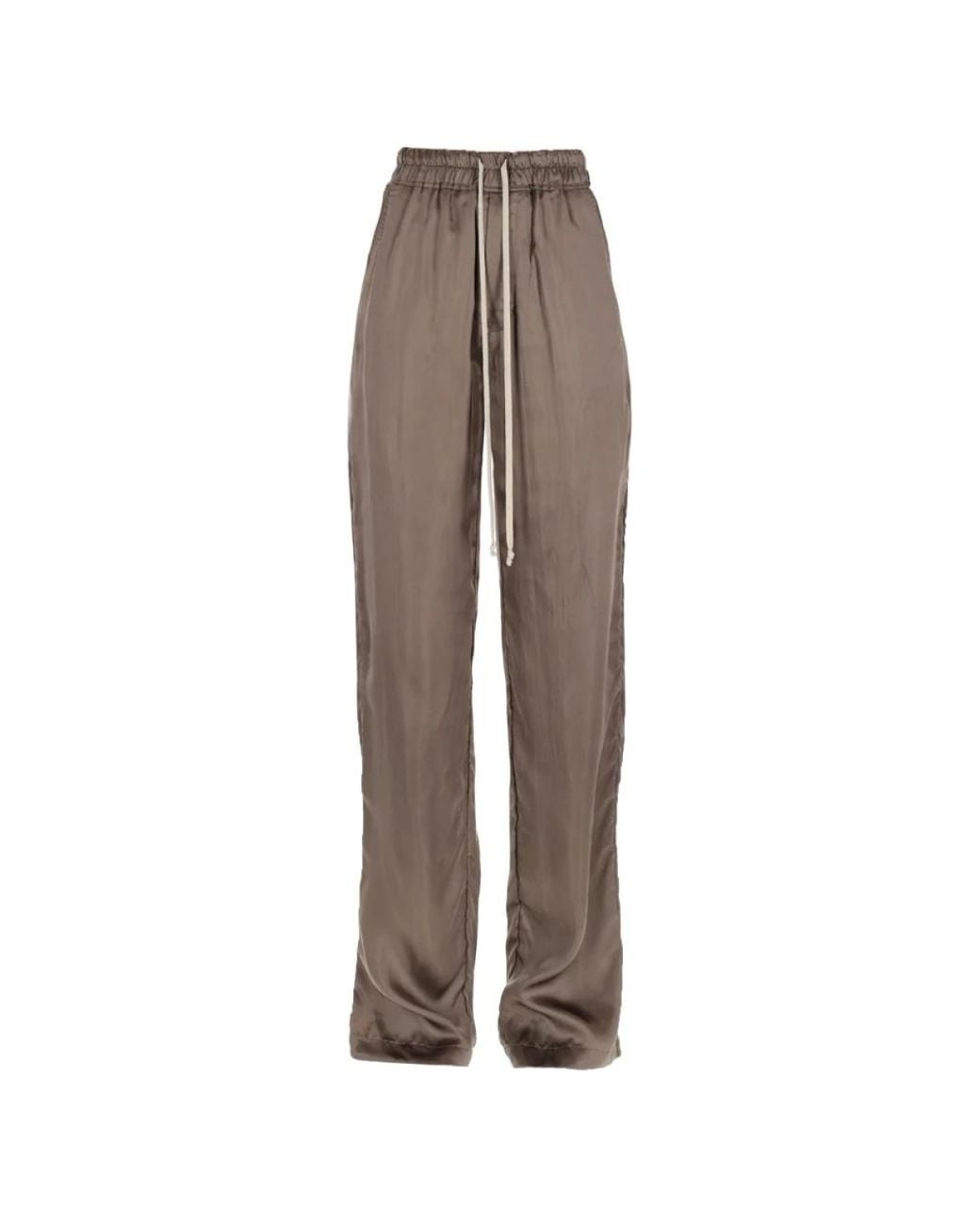 Rick Owens Brown Wide Trousers