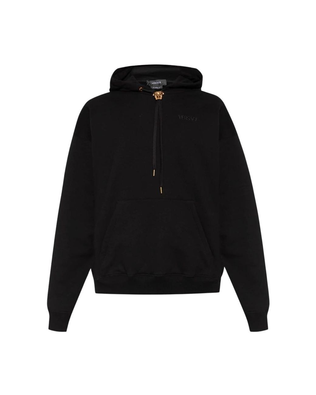 Versace Baumwollkapuzenpullover in Black für Herren