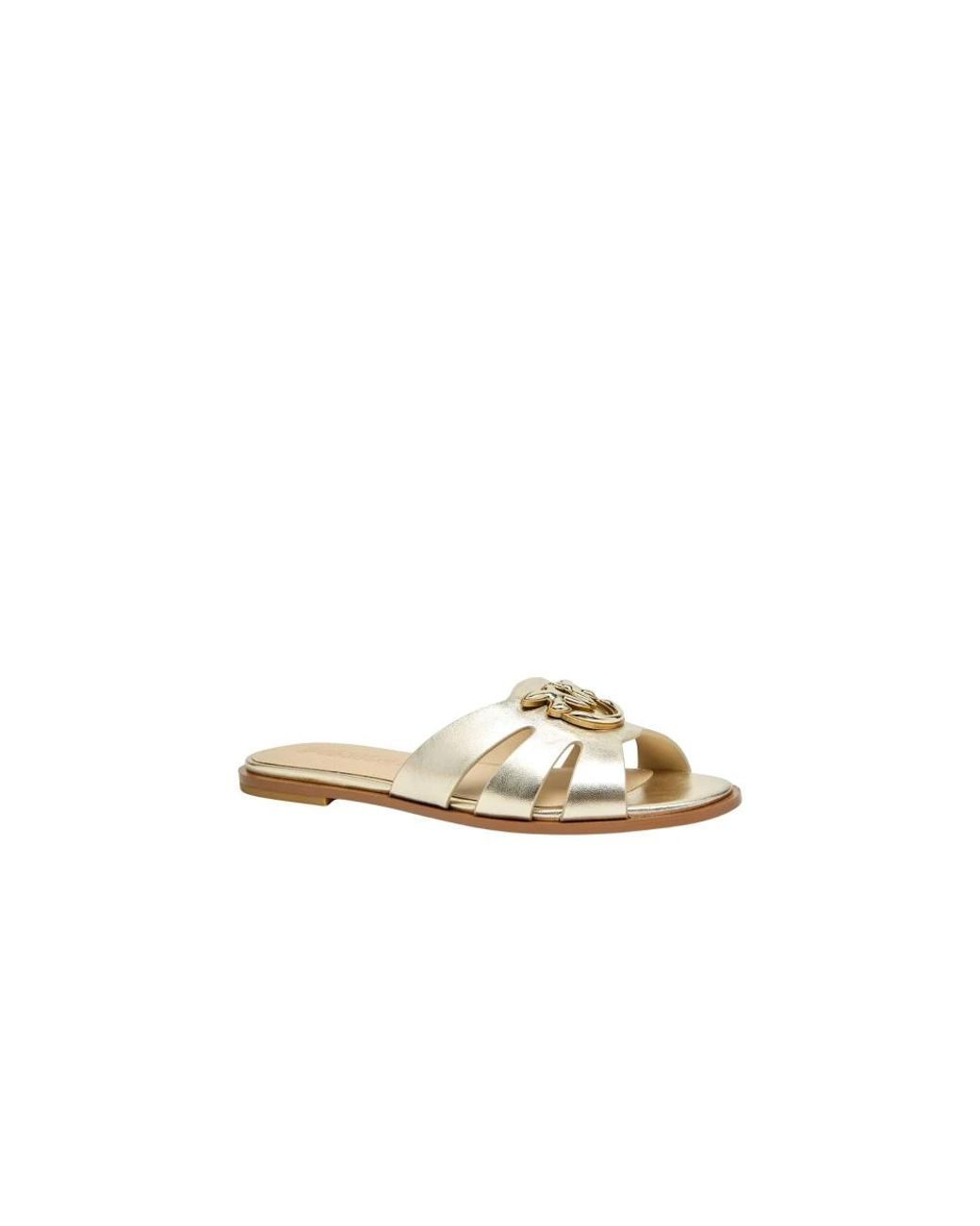 Pinko Metallic Sliders