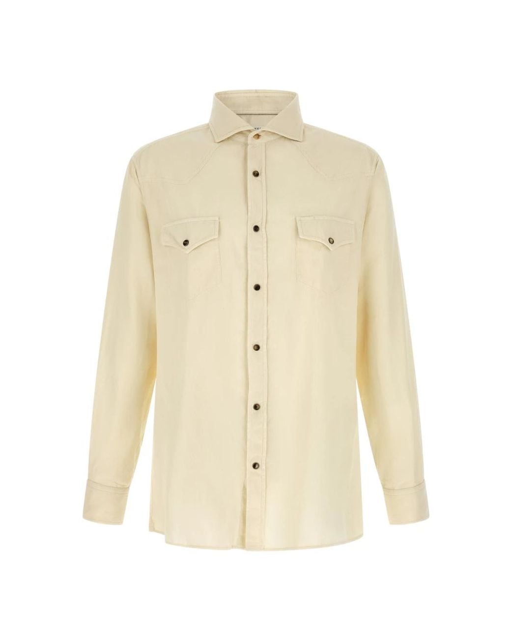 Brunello Cucinelli Natural Casual Shirts for men