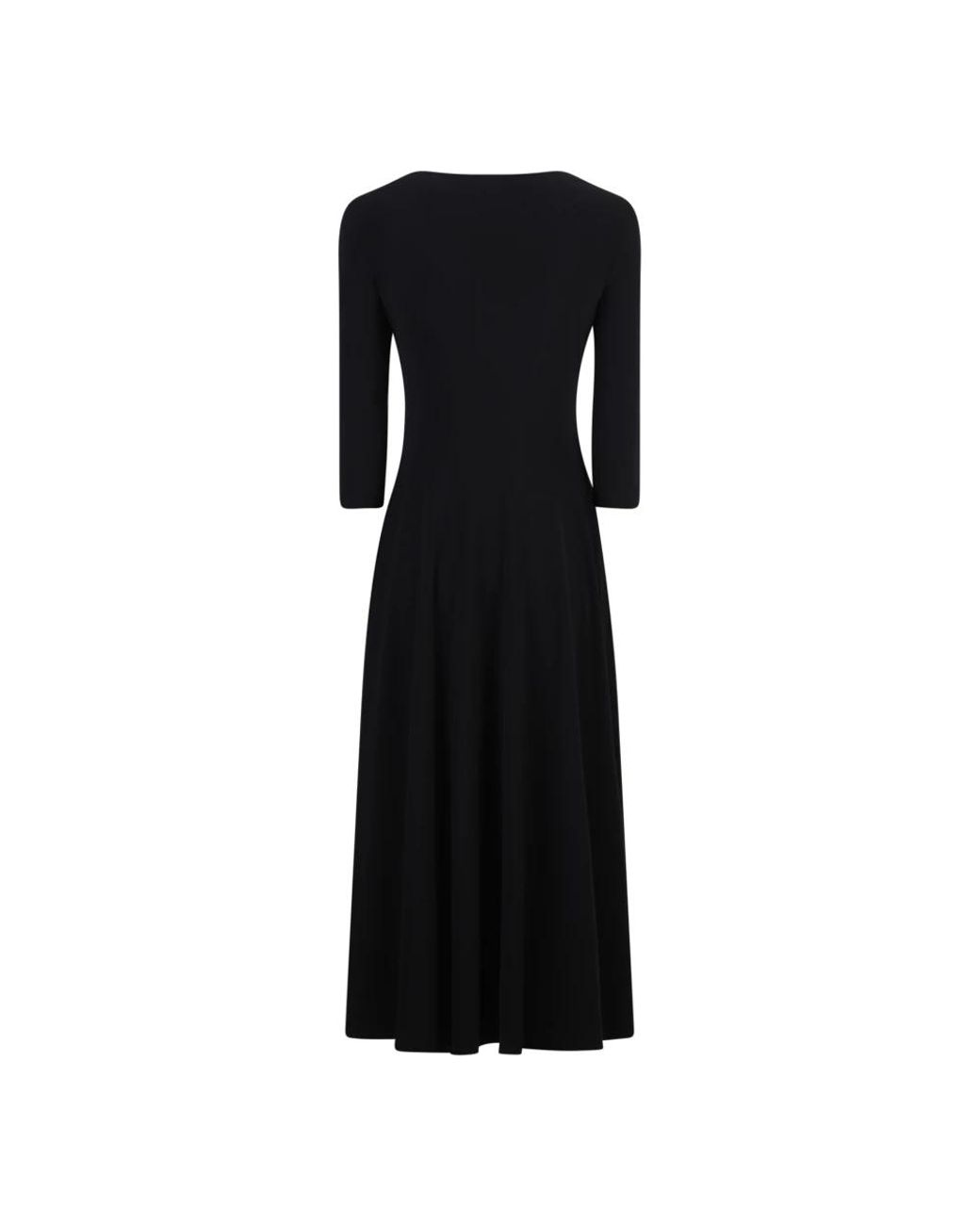 Norma Kamali Black Jersey-Kleid