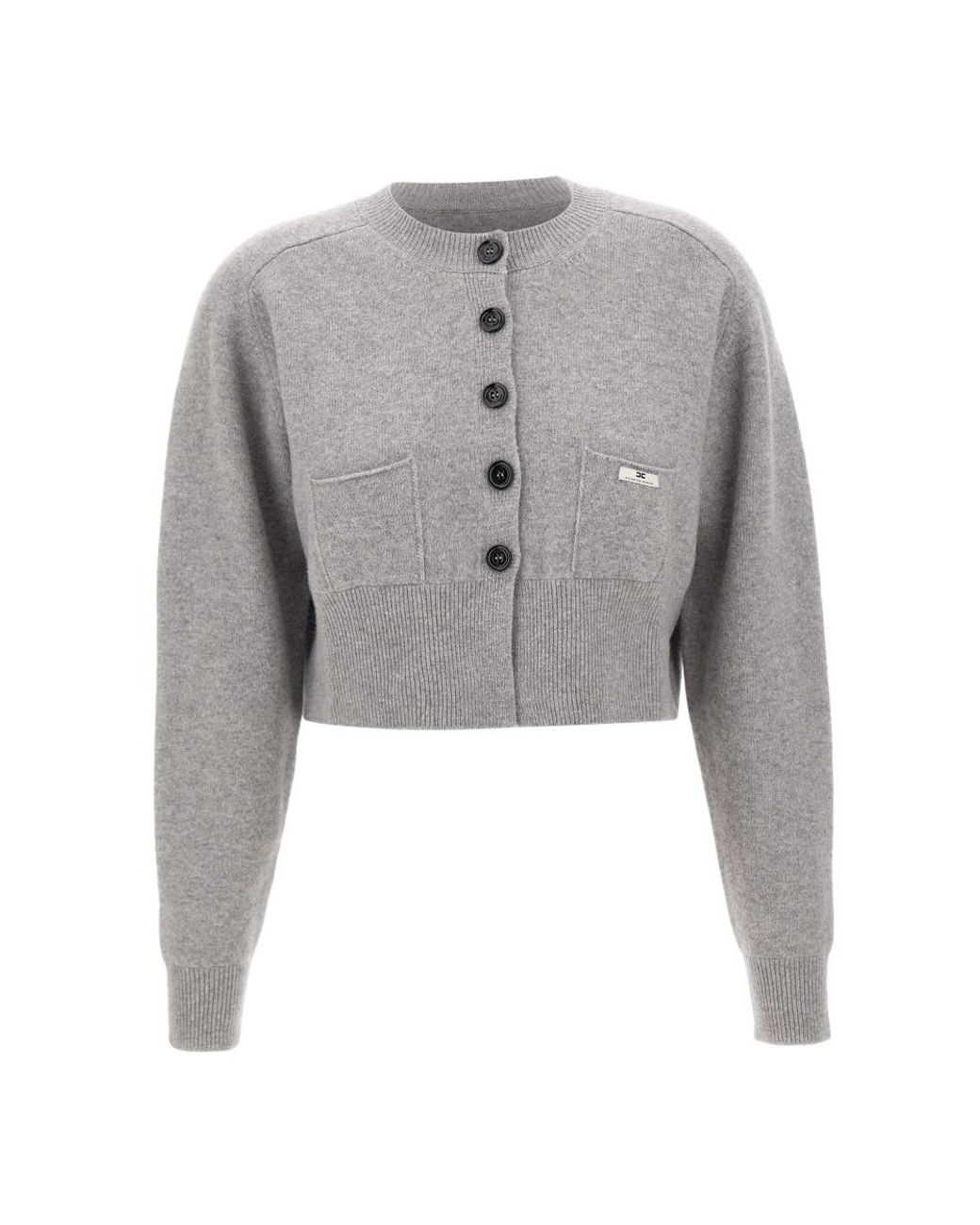 Cardigans Elisabetta Franchi de color Gray