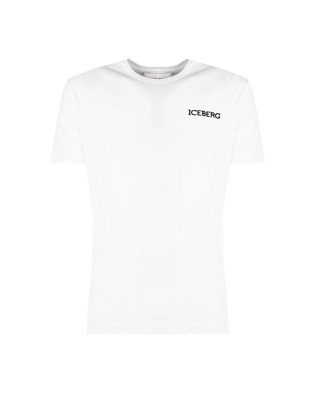 Iceberg Tops ,Wit ,Katoen Klassiek T-Shirt in het White voor heren