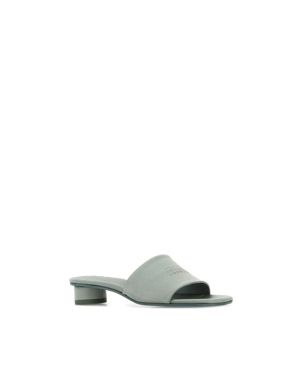 MM6 by Maison Margiela Green Heeled Mules