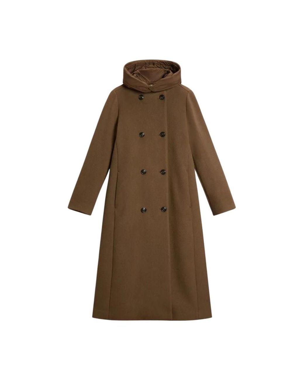 Woolrich Brown Double-Breasted Coats