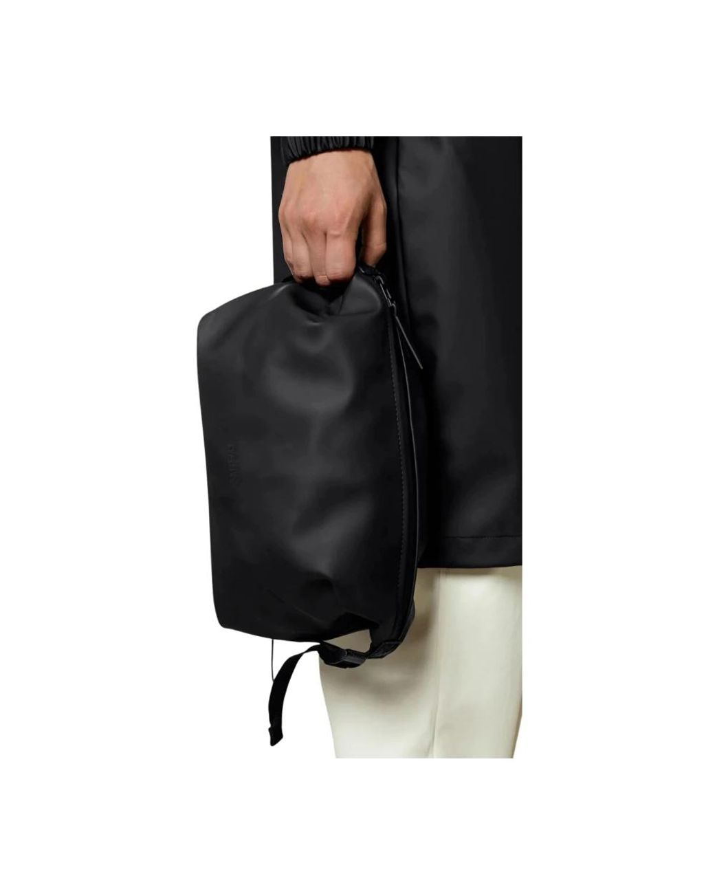 Rains Black Toilet Bags for men