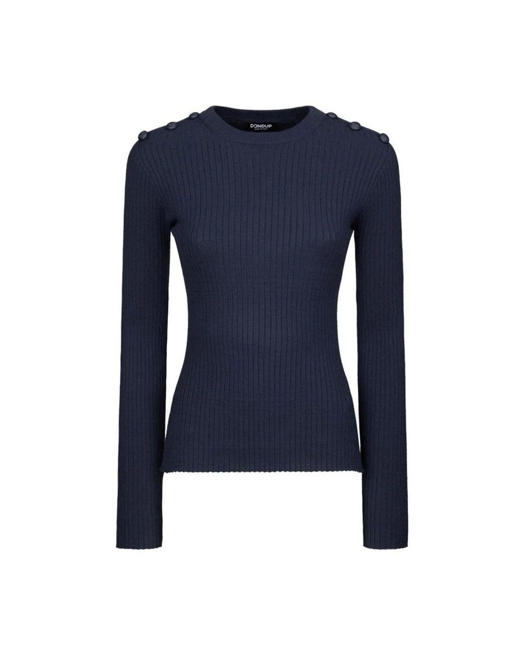 Dondup Blue Round-Neck Knitwear