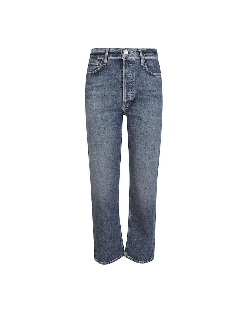 Agolde Blue Straight Fit Jeans
