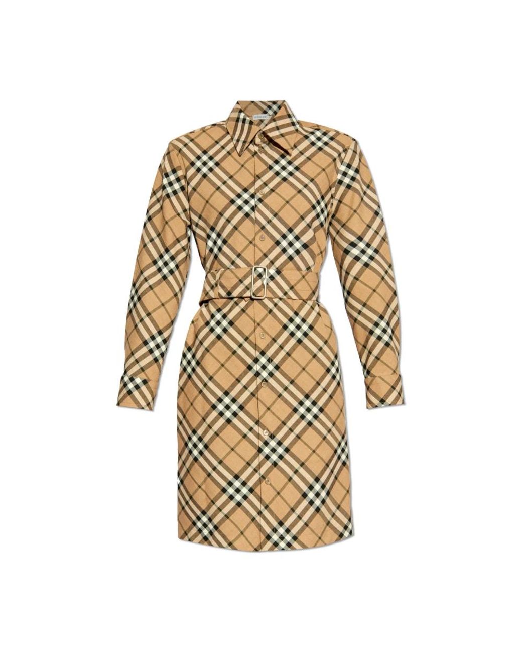 Burberry Natural Shirt Dresses