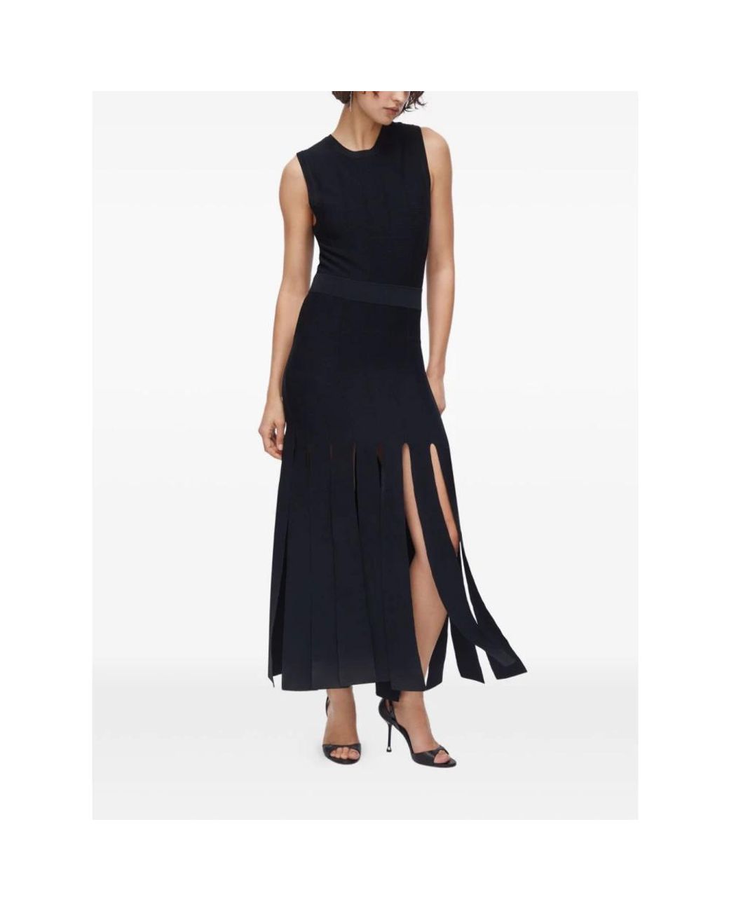 Liu Jo Blue Strickkleid Mit Fransen