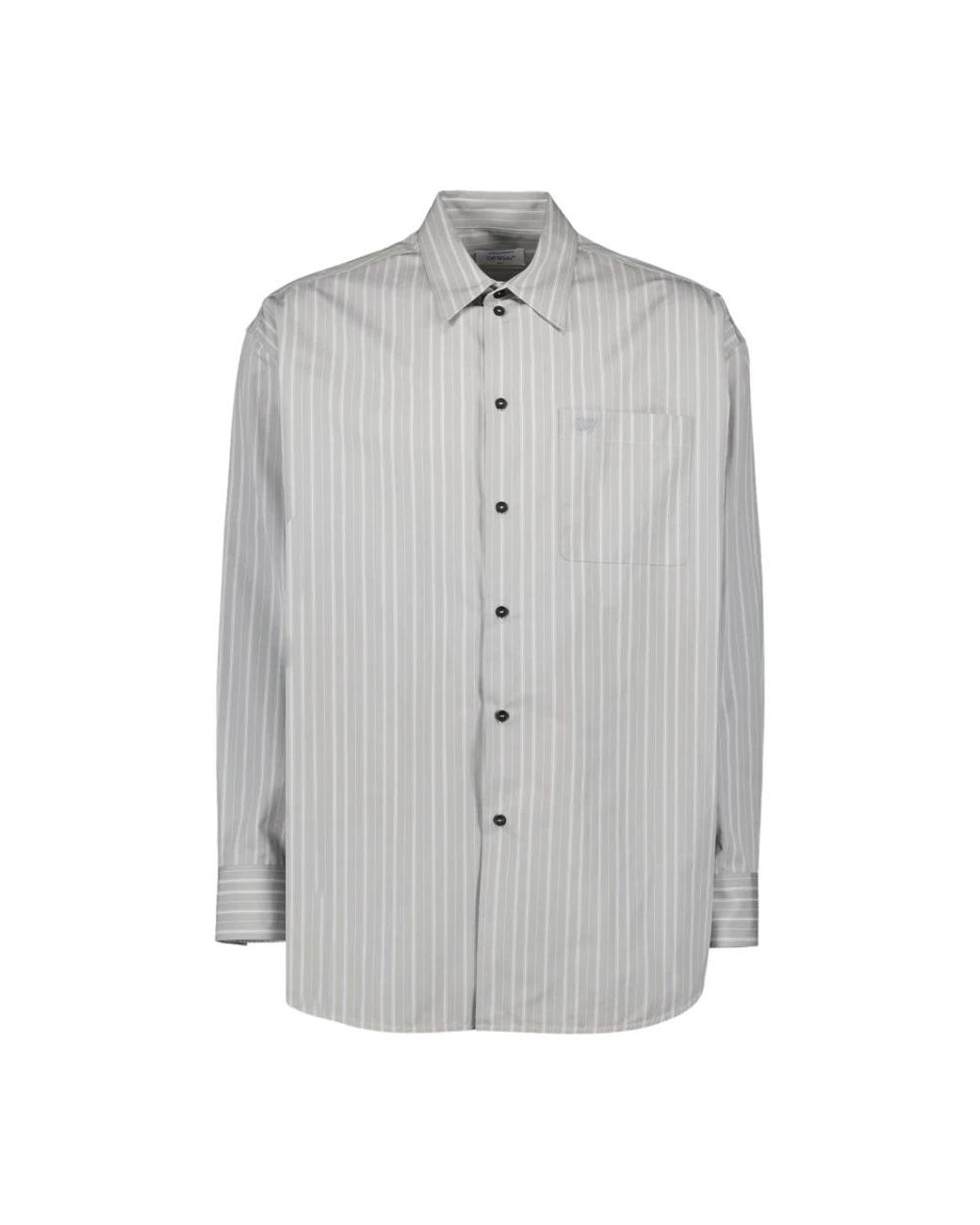 Off-White c/o Virgil Abloh Gray Casual Shirts for men