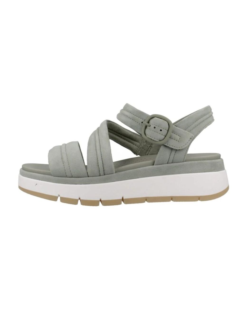 Clarks Metallic Tuscan Strap Flat Sandalen