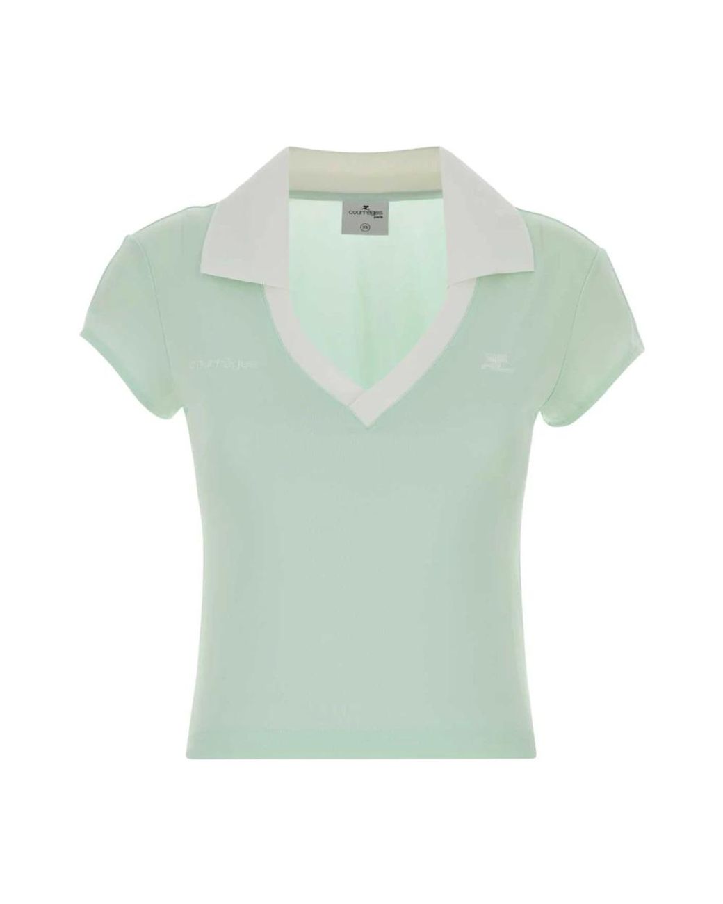 Courreges Green Polo Shirts