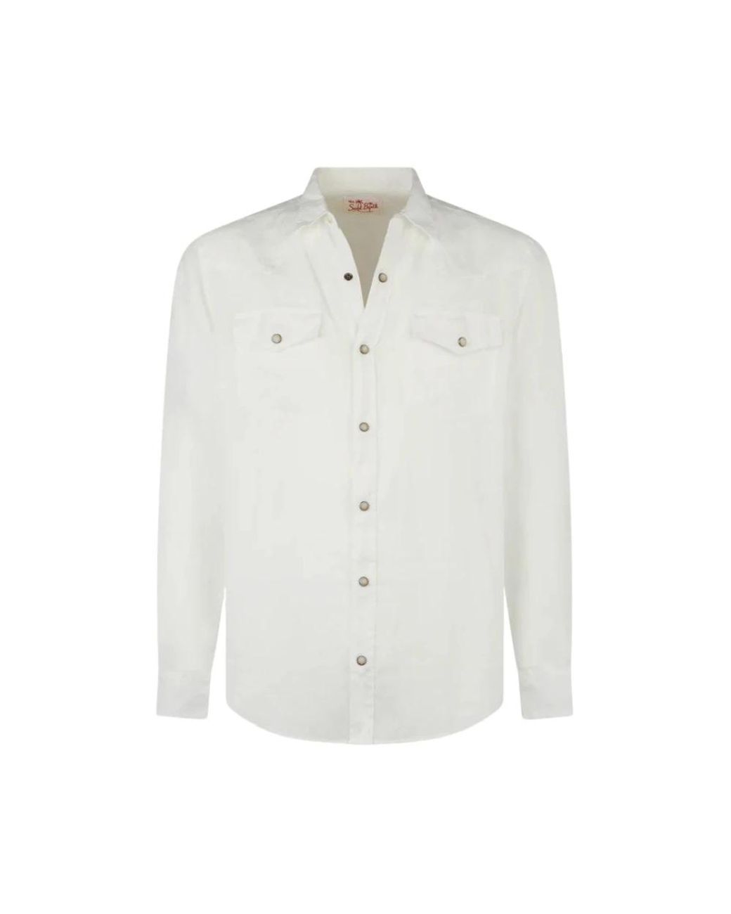 Mc2 Saint Barth White Casual Shirts for men
