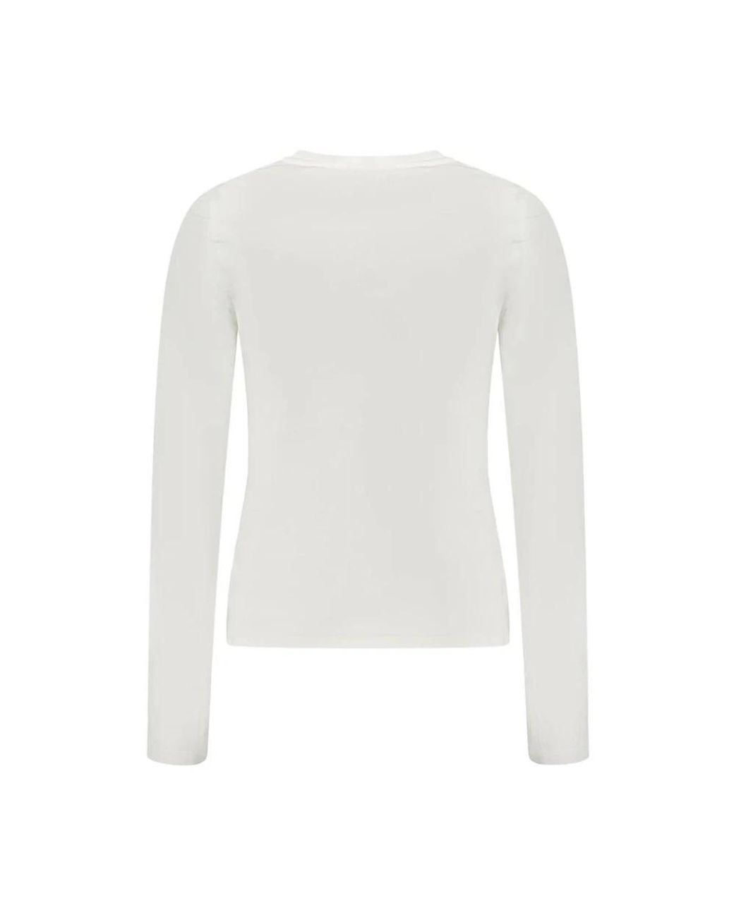 Guess White Long Sleeve Tops