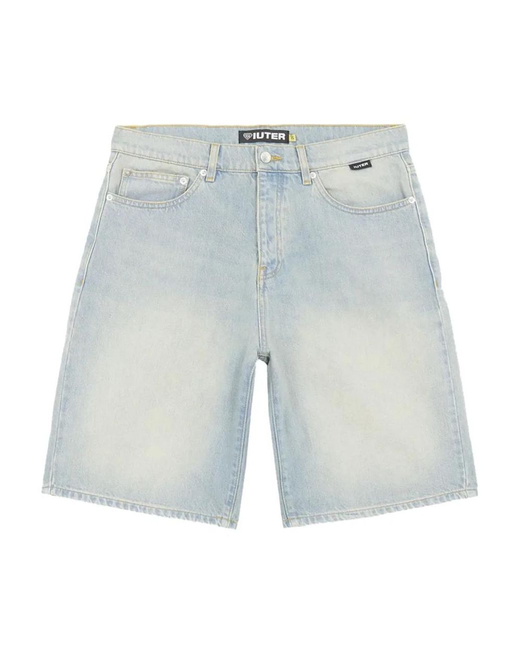Iuter Blue Denim Shorts for men