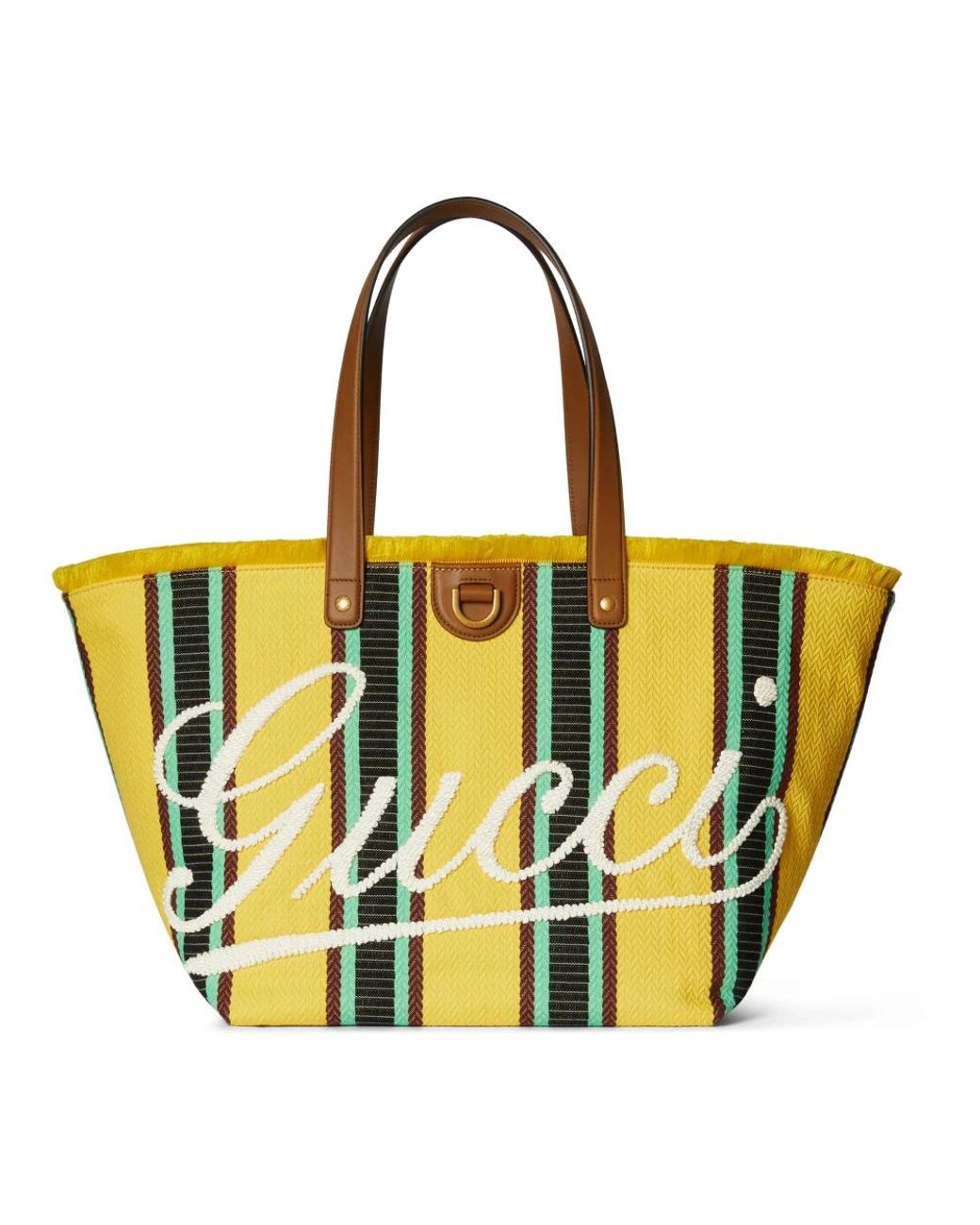 Gucci Yellow Shopping Bags
