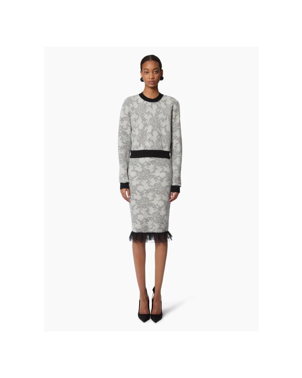 Nina Ricci Gray Midi Skirts