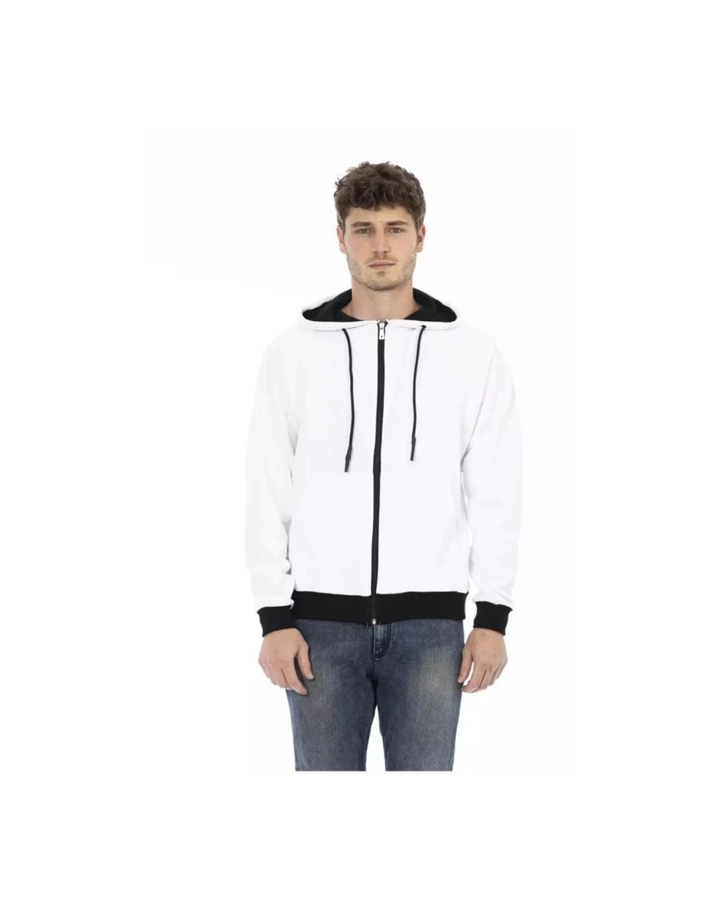 Baldinini White Zip-Throughs for men