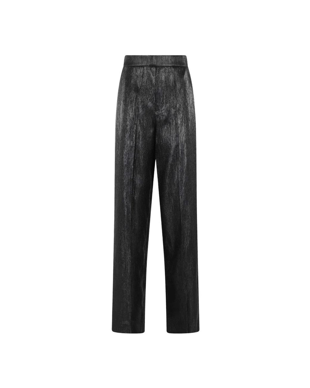 FEDERICA TOSI Gray Straight Trousers