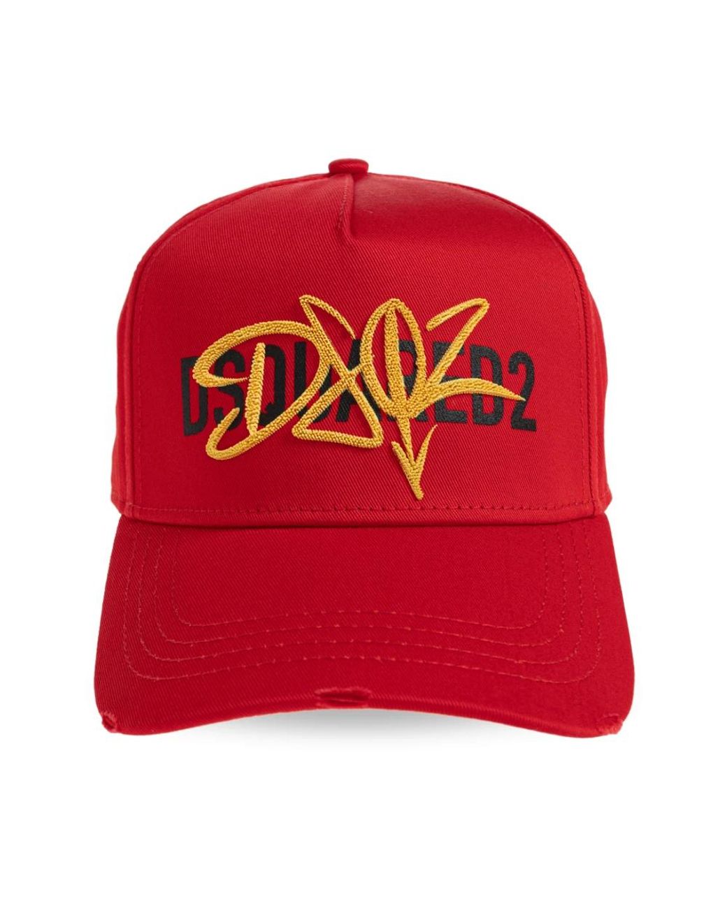 DSquared² Accessoires ,Rood ,Katoen Baseball Cap in het Red voor heren