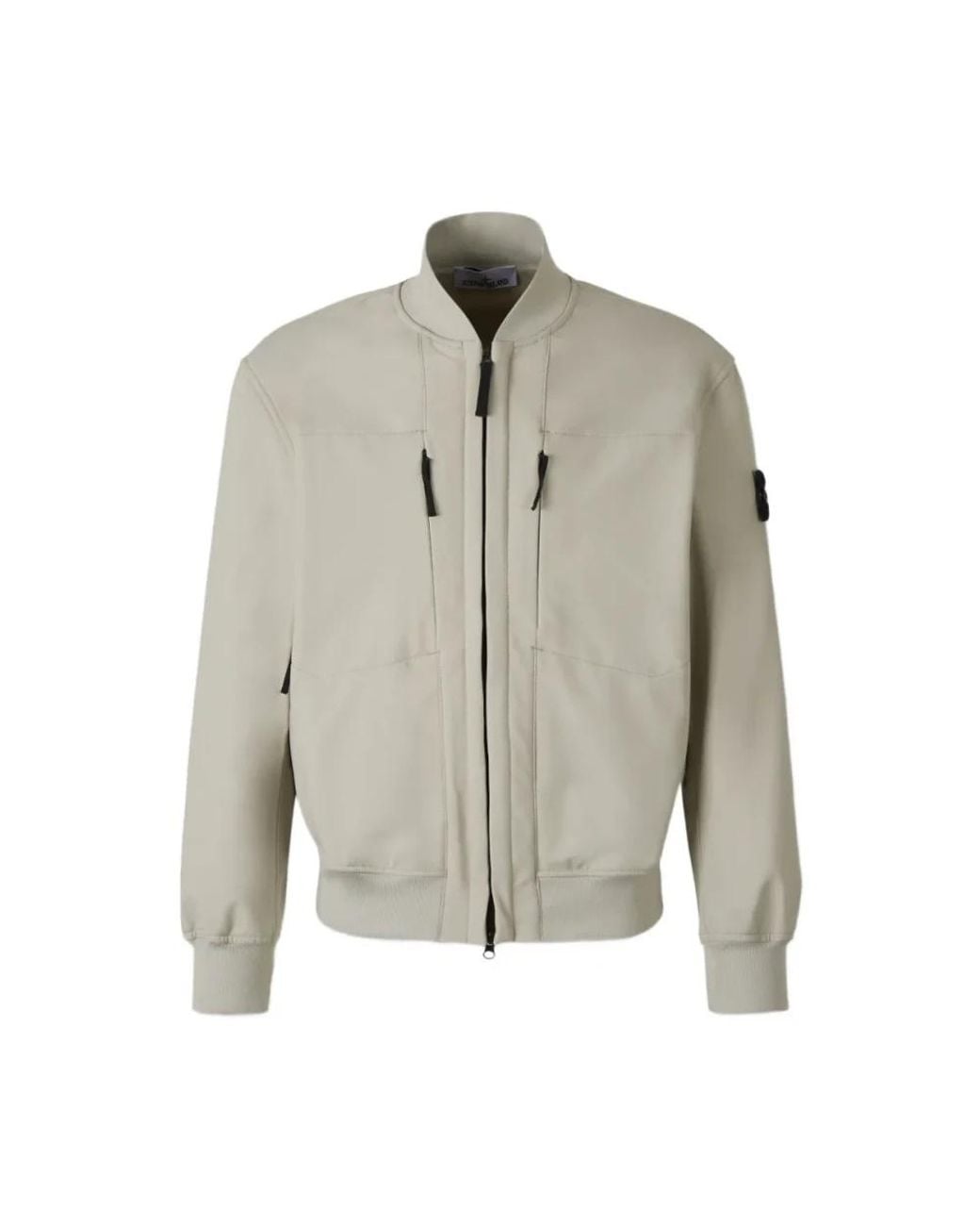Stone Island Gray Bomber Jackets for men