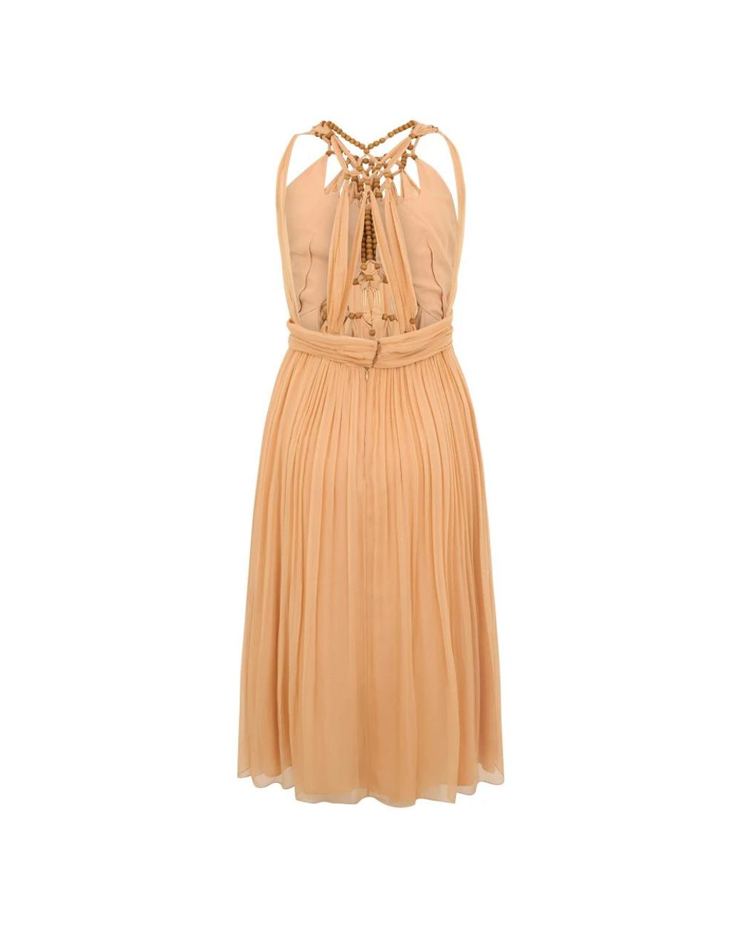 Midi Dresses Alberta Ferretti de color Natural
