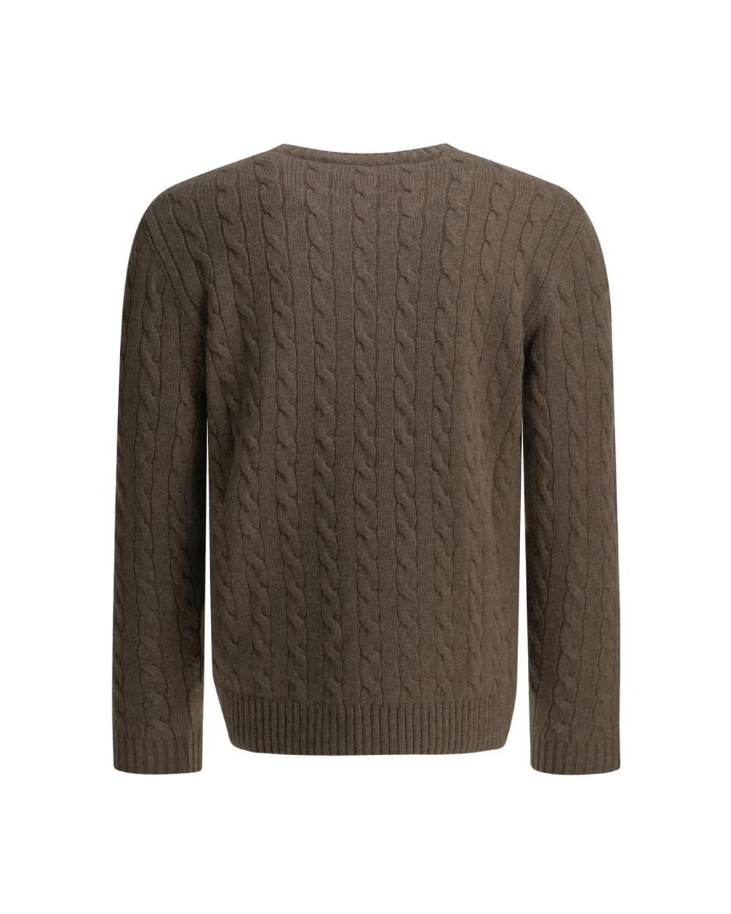 Valentino Brown Cashmere Knitwear for men
