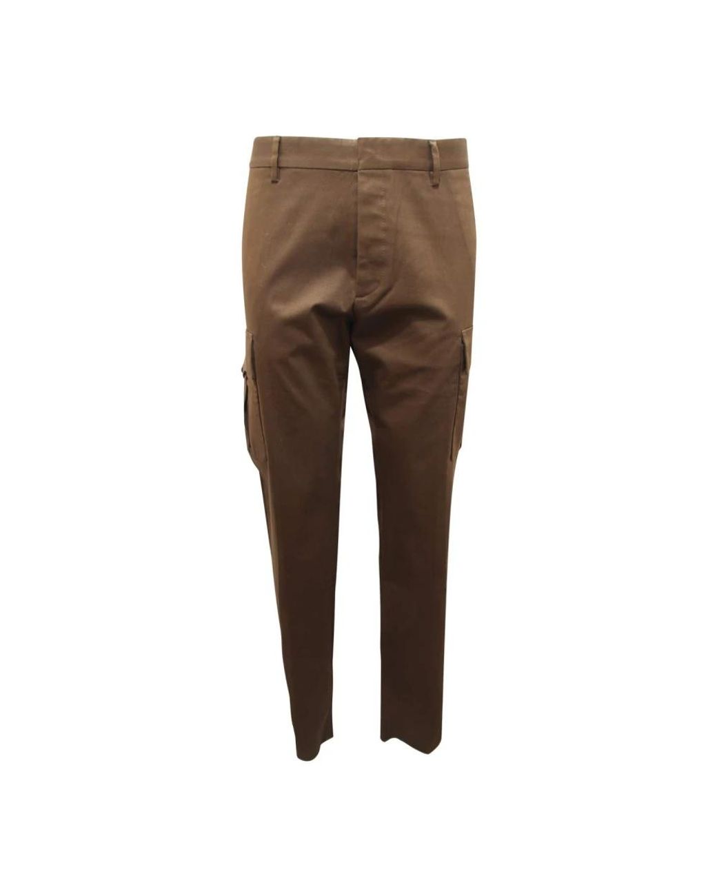 DSquared² Brown Straight Trousers for men