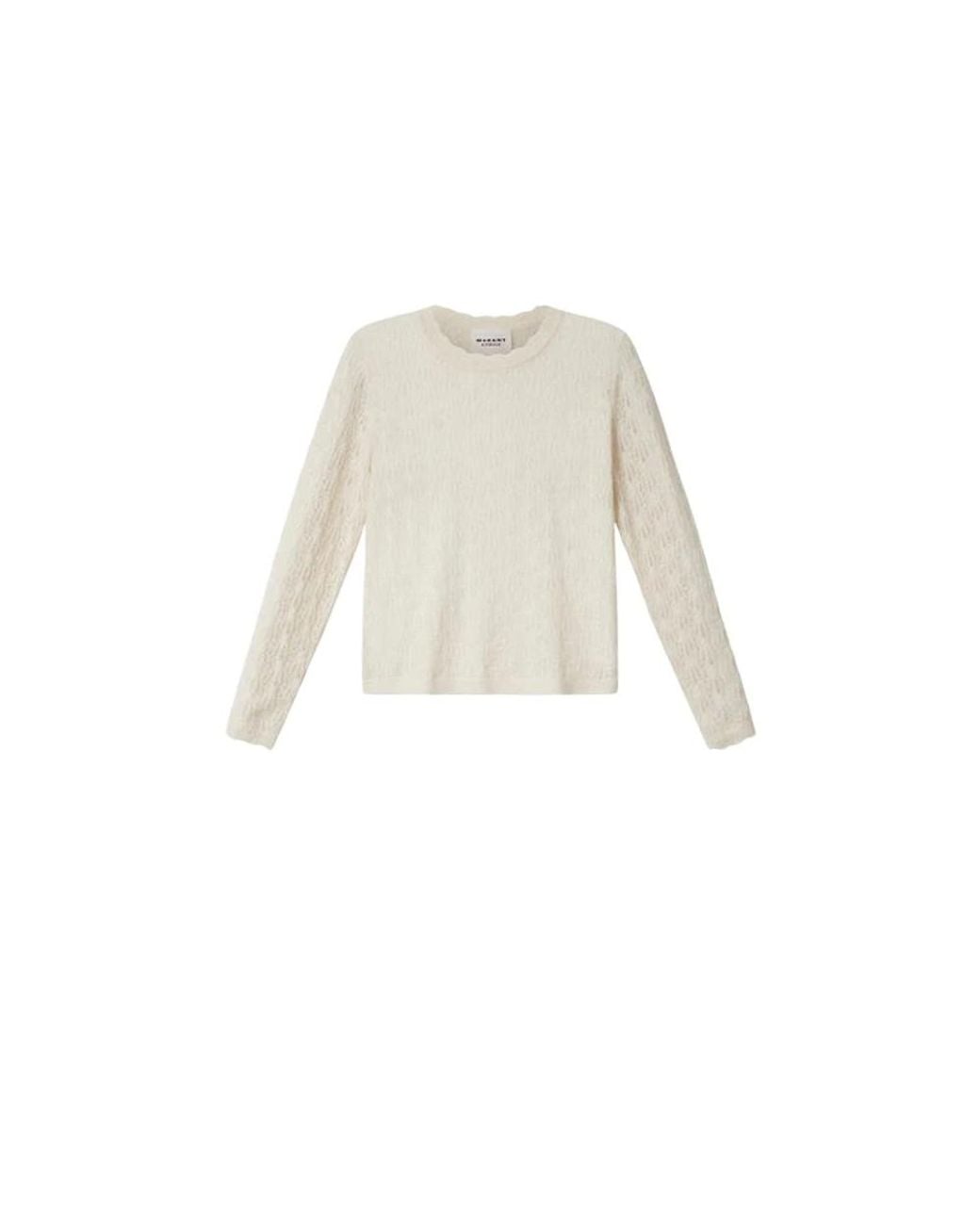 Isabel Marant White Round-Neck Knitwear