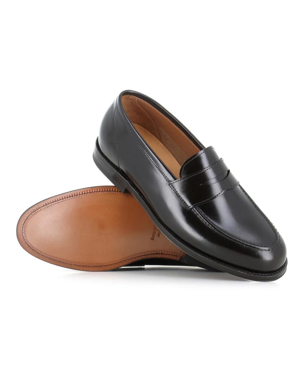 Green George Black Loafers for men