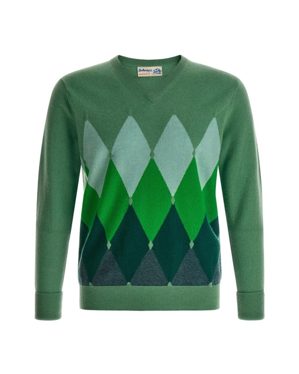 Ballantyne Green V-Neck Knitwear for men